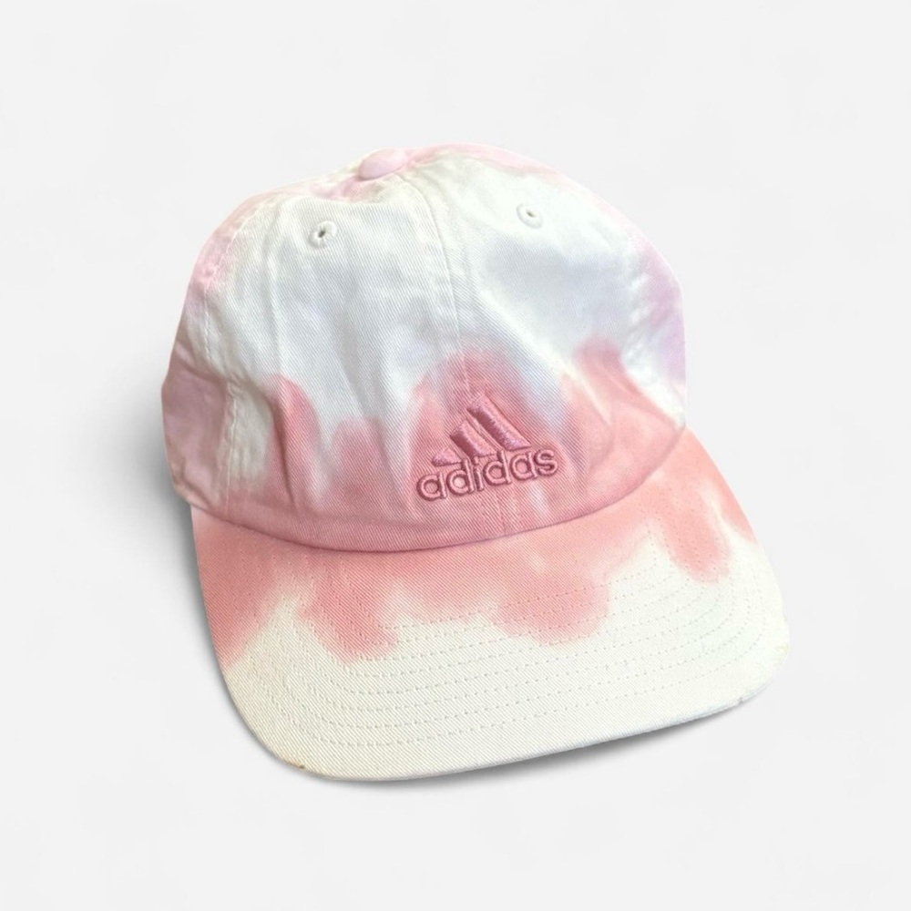 Women’s Adidas Tie-Dye Pink and White Hat